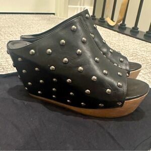 Vic Matiē Studded Platform Mule